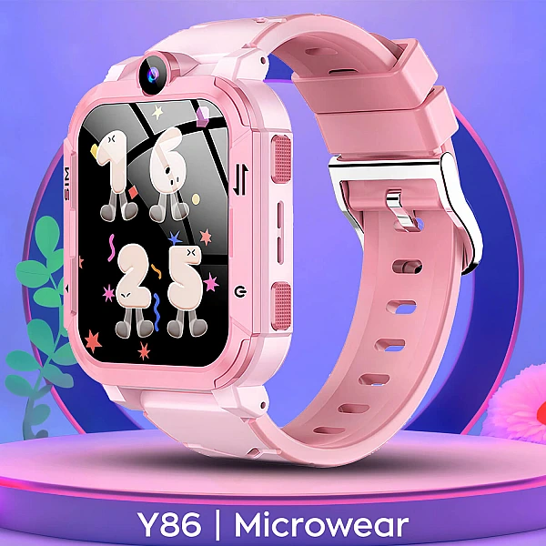 Smartwatch Microwear Y86 4G GPS WIFI - Pink Silicone Smartwatch Microwear Y86 4G GPS WIFI - Pink Silicone