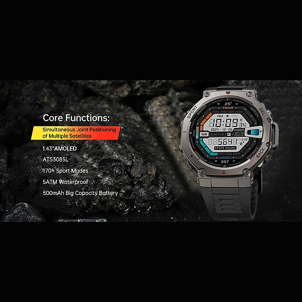 Smartwatch Microwear DM58 GPS – Red KeramikSilicone Smartwatch Microwear DM58 GPS – Red KeramikSilicone