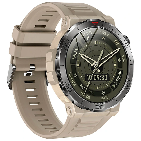 Smartwatch Microwear MK68 – Beige Silicone Smartwatch Microwear MK68 – Beige Silicone