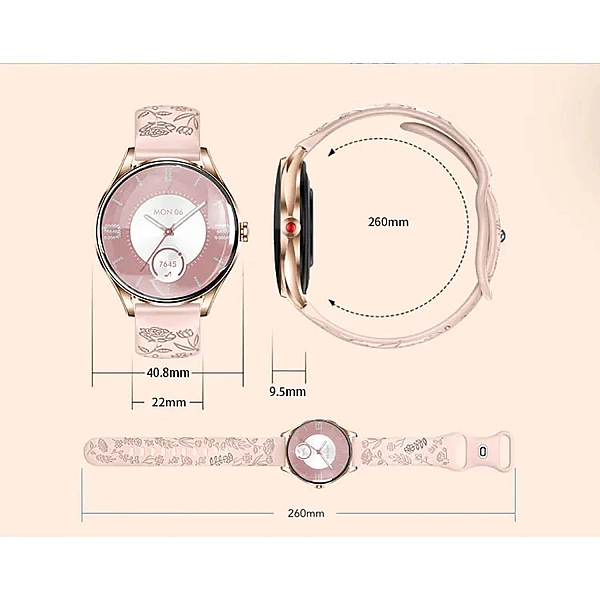 Smartwatch Microwear H03 - Pink Silicone Smartwatch Microwear H03 - Pink Silicone