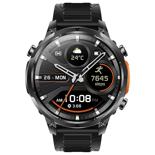 Smartwatch Microwear MK100 - Black Silicone Smartwatch Microwear MK100 - Black Silicone