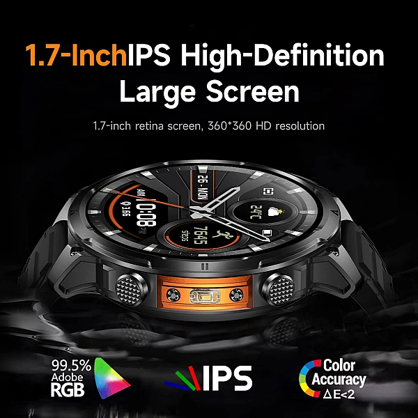 Smartwatch Microwear MK100 - Black Silicone Smartwatch Microwear MK100 - Black Silicone