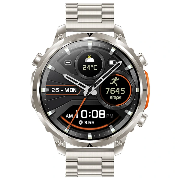 Smartwatch Microwear MK100 - Silver Steel Smartwatch Microwear MK100 - Silver Steel