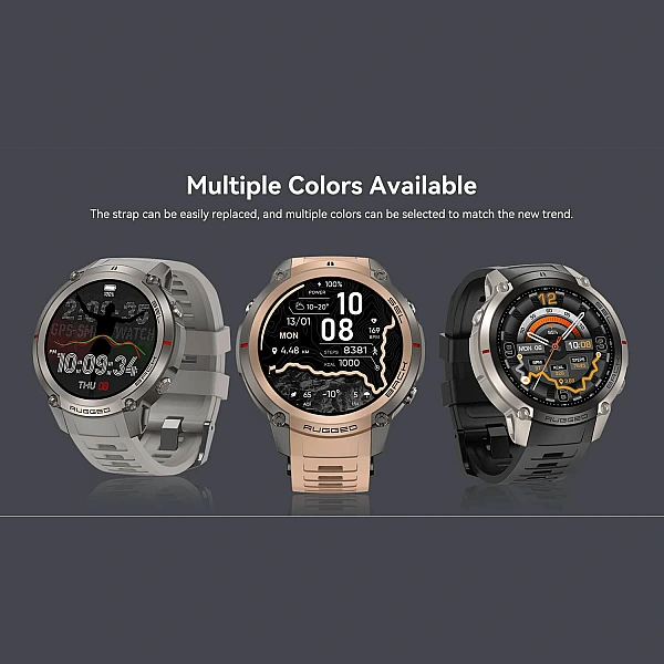 Smartwatch Microwear DM59 – Black Silicone Smartwatch Microwear DM59 – Black Silicone