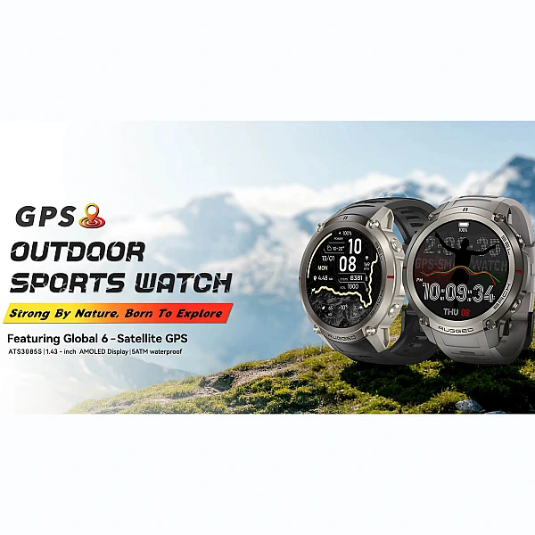 Smartwatch Microwear DM59 – Black Silicone Smartwatch Microwear DM59 – Black Silicone