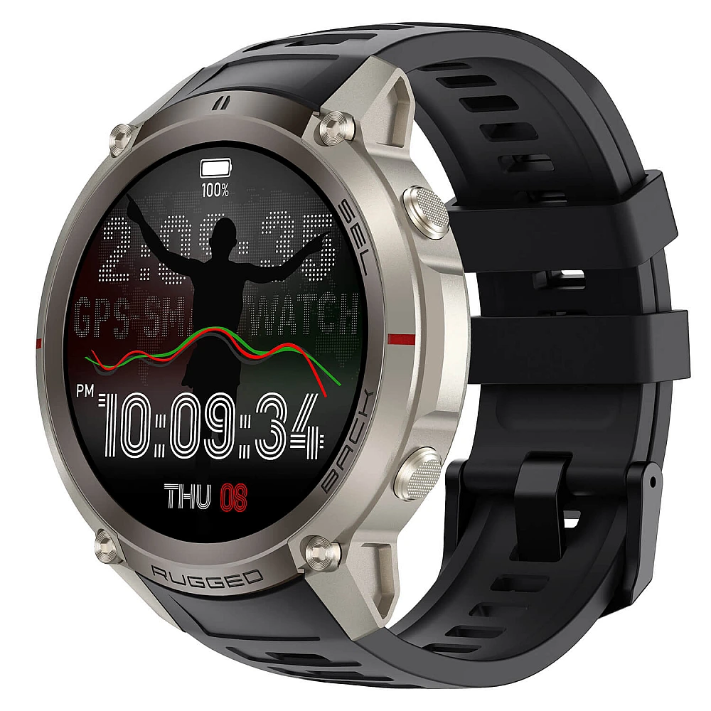 Smartwatch Microwear DM59 – Black Silicone