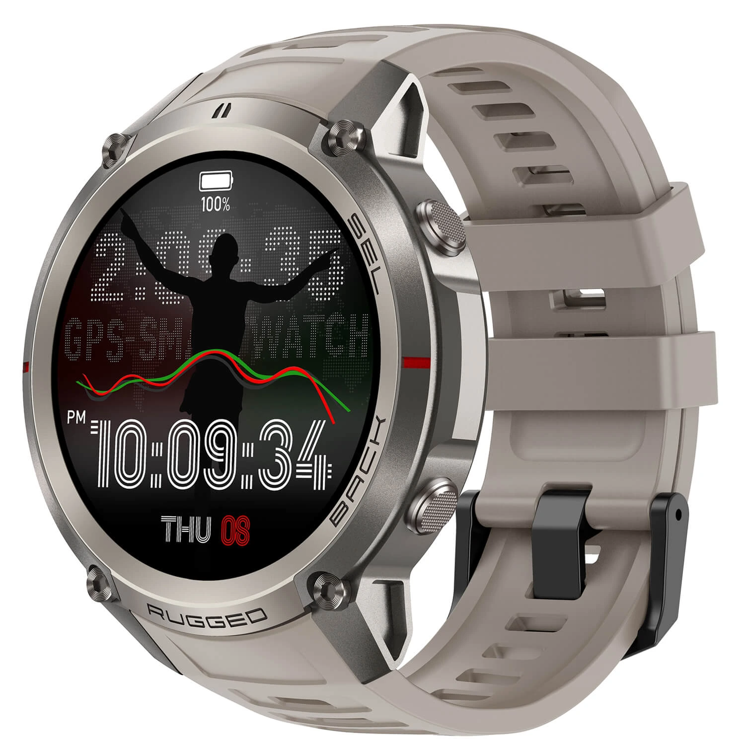 Smartwatch Microwear DM59 – Grey Silicone