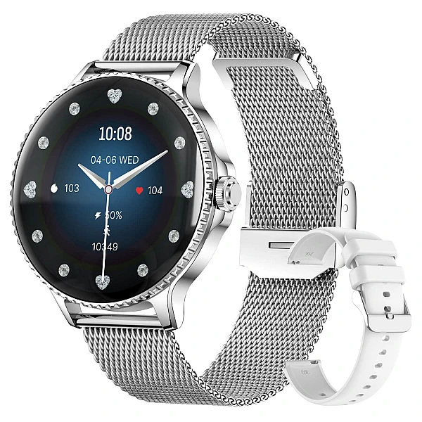 Smartwatch Microwear I225 - Silver Steel