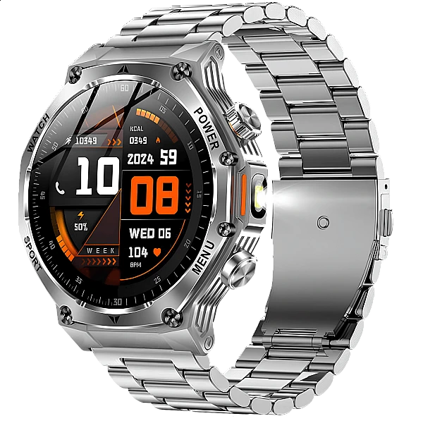 Smartwatch Microwear AK82 – Silver Steel