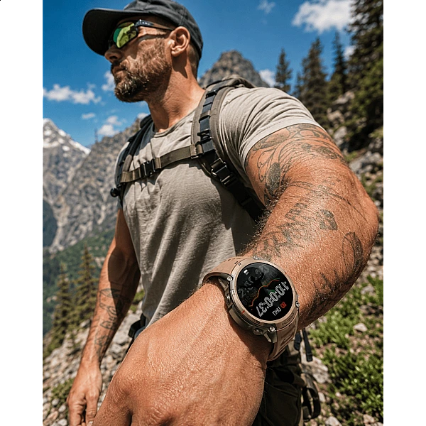 Smartwatch Microwear DM59 – Gold Silicone