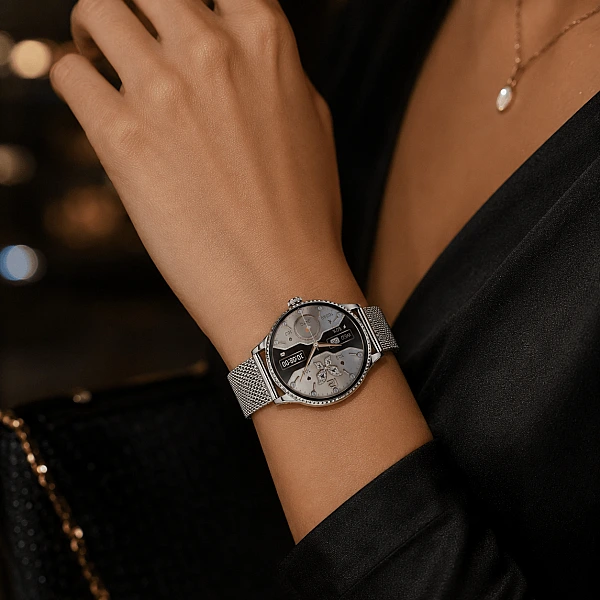 Smartwatch Microwear I225 - Silver Steel